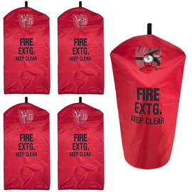 Fire Extinguisher Cover, Heavy Duty Fire Sa-fety Protective Sleeve from scuffs & scratches Accessories,17"Wx22"L, 5 Pcs (5-13LB)