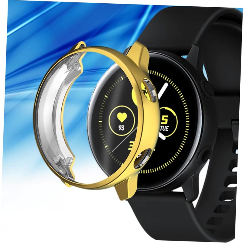 jojofuny 2pcs TPU Protective Plating Case for Watch Active Lightweight