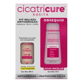 Cicatricure Kit Maquillaje Fps 30ml + Agua Micelar 200ml.