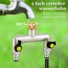 2-Way Distributor Water 3/4 Inch, Tap Water Distributor Brass, Tap