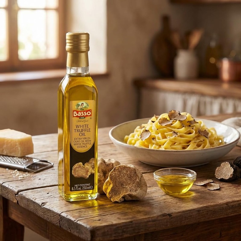 BASSO 1904 White Truffle Infused Oil, 8.5 fl oz (250ml)