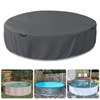 Bitubi 8 Ft Steel Round Stock Tank Pool Cover,Upgraded to