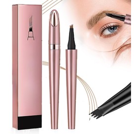 Lápiz para Cejas (2024 Nuevo),Lápiz de Cejas Microcuchilla,Lápiz para Cejas Impermeable 3D, Lápiz de Cejas Preciso de 4 Puntas, Trazo Fino Natural de Larga Duración