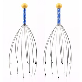 GEN'C BÉAUTY 2-Pack Scalp Scratcher Massager Tools – Metal Wire Head Massager with Rounded Tip Ball Handles
