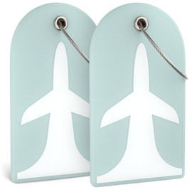 Shacke Luggage Tag 2pcs Premium ID Card for Travel Luggage & Suitcase (Sky Mist)