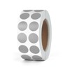 Round Stickers Grey 13mm Circle Labels with Color Coding Dot
