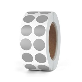 Round Stickers Grey 13mm Circle Labels with Color Coding Dot Sticker Waterproof Removable Roll of 2000