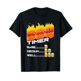 BBQ Timer Funny Gift for Barbecue Master Barbecue Party T-Shirt