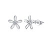 Reffeer Solid 925 Sterling Silver Small Flower Earrings Studs for