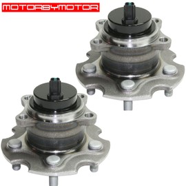 MotorbyMotor 512372 Rear Wheel Bearing and Hub Assembly 2WD with ABS 5 Lugs Fits for Toyota RAV4, Lexus HS250H NX200T NX300 NX300H, Scion TC Wheel Hub Assembly FWD-2PK