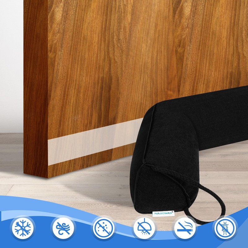 NABOWAN 32" Weighted Under Door Draft Stopper -Triangular Door Draft