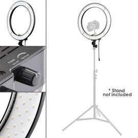 Flashpoint Photo/Video 13 Inch Dimmable LED 42W 5500K AC Powered Light Ring with Bag for, Makeup - Live Streaming & YouTube Video - Photography