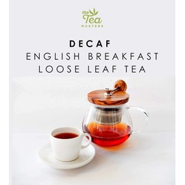 The Tea Masters Loose Leaf Tea - 250g Decaf English Breakfast Tea (Kenya) - Premium, Richly Flavoured Black Tea Leaves - Kenyan Tea Perfect for Every Teatime