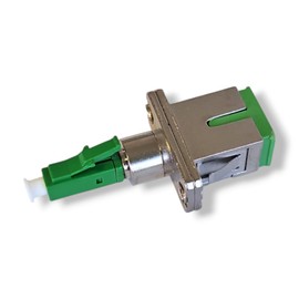 CONBIC LC-SC Singlemode LC/APC (Male) - SC/APC (Female) Hybrid Adapter for Fibre Optic Cable with Flange