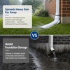 VelTherm Automatic Roll-Out Downspout Extension, 46" Rain Gutter Downspout Extension,