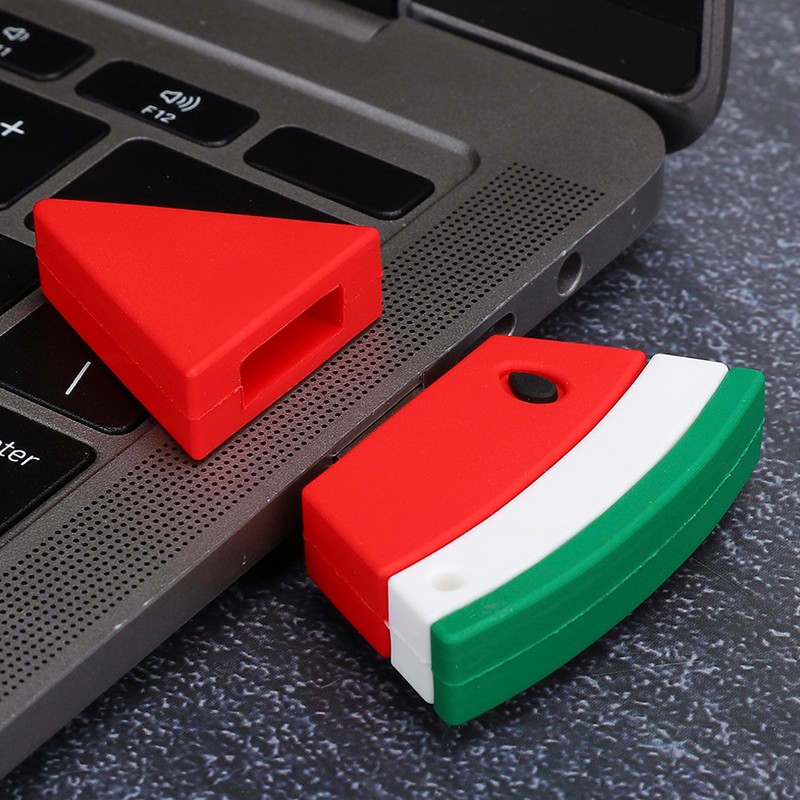 Cartoon U Disk PVC Small USB Watermelon Pattern Flash Pen