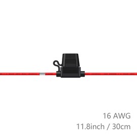 16 AWG Inline Fuse Holder ATC/ATO, SIM&NAT 10 Packs Automotive Blade Fuse Holder with 20PCS Standard Car Fuses, 10A 15A Automotive Replacement Fuses