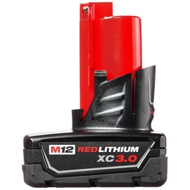 Milwaukee 48-11-2412 Twin Pack of 3.0 Amp Hour Extended Capacity 12V Lithium Ion Batteries