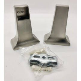 Unbranded Towel Bar Bracket Set 3/4 inch Satin Nickel Concealed Screws with Hardware