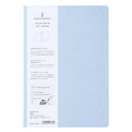 kleid 8441-06 Tiny Grid Notebook, B6, 0.1 inch (2 mm) Square, Light Blue