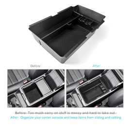 CDEFG 2023 2024 2025 CR-V Center Console Organizer Tray for 2023 2024 2025 Honda CR-V Hybrid Sport Touring Armrest Tray Storage Box Coin Container 2023 2024 2025 CRV Hybrid Accessories