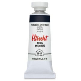 Utrecht Artists' Watercolor Paint - Phthalo Blue, 14 ml tube