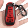 Kirsnda for Ford Key fob Cover,Texture case,with Keychain,Key Shell/Skin,5-Buttons fit