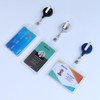 BETOOM 3 Pack Hard Plastic Badge Holder-Vertical Heavy Duty ID