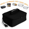 HOTLOGIC Mini Portable Electric Lunch Box Food Heater with Glass