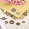 QUARKZMAN 6Pcs Placca Posteriore Pomello dio, 1.77 Pollici Forma Esagonale