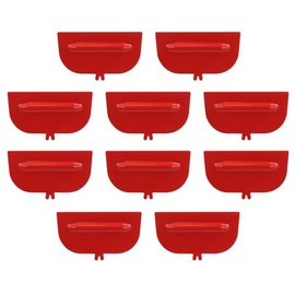 10 x Dividers for Workbench Drawer Trough Unit Red with 3 Cavities