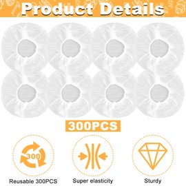 300PCS Elastic Bowl Covers for Food Proofing, Plastic Sourdough Bread Baking Supplies, Rice Cover for Rising, Noodle Bowl Cling Film for Bakery Home Baking, Stretchable Plastic Wrap for Storage