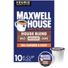 Maxwell House House Blend Medium Roast K-Cup Coffee Pods, 10