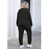 Nemidor Womens Plus Size 2 Piece Fall Matching Lounge Sets