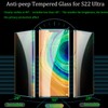 [2 +1]Pack Privacy Tempered Glass Designed for Galaxy S22 Ultra
