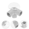 Kisangel 8pcs Elbow Fitting 3 Way: 3-Way Pipe Connectors -