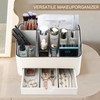 KINGFOM Desk Organizer with Drawer, Multifunction Pencil Holder for Desk,