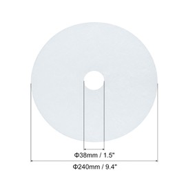 sourcing map Universal Cloth Dryer Exhaust Filter, Cotton 240x38mm White for Clothes Dryer Filter Replacement Pack of 6