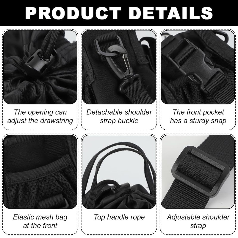 Lvjkes Bottle Holder Backpack, Bottle Holder Belt, Nylon Material with