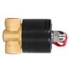 Brass Electric Solenoid Valve 2W025‑08 Normally Closed 1/4in 2 Position