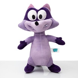 ANGEL STUDIOS | Tuttle Twins Derek Plushie | Soft Stuffed Plush Toy | Bright Purple Raccoon | 13” Stuffed Character