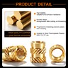 Dianrui 400 PCS Threaded Inserts, M2/ M2.5/ M3/ M4/ M5/