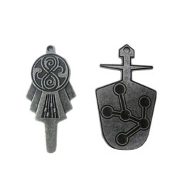 Tardis Key Scale 1:1 Doctor Dr Who Props (Antique Silver)