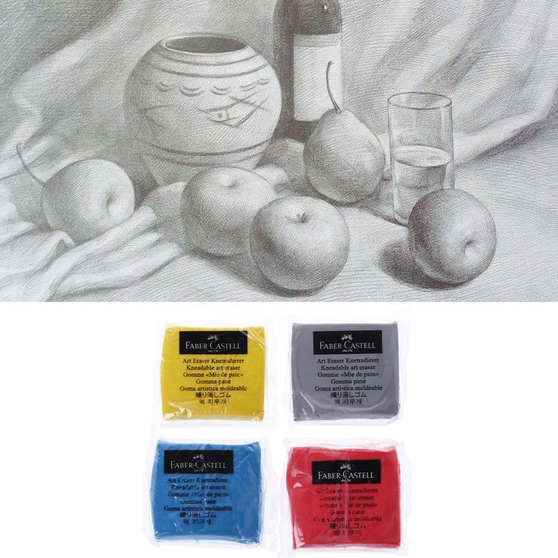 FATTERYU Kneaded Rubber Art Sketch Drawing Eraser Pencil Pastel Pencil