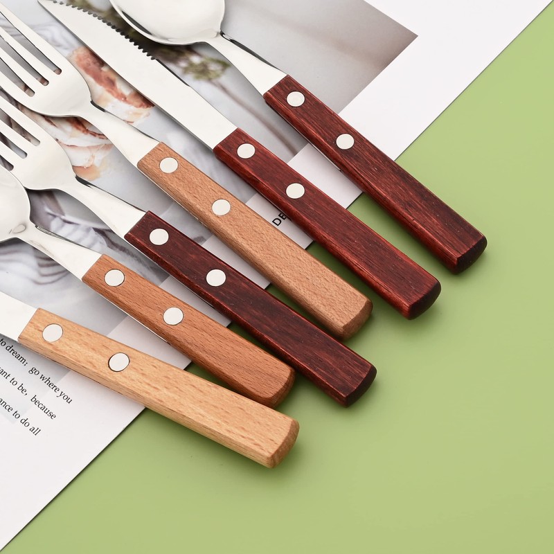 Uniturcky 8-Piece Dinner Forks Set, 304 Stainless Steel Forks with