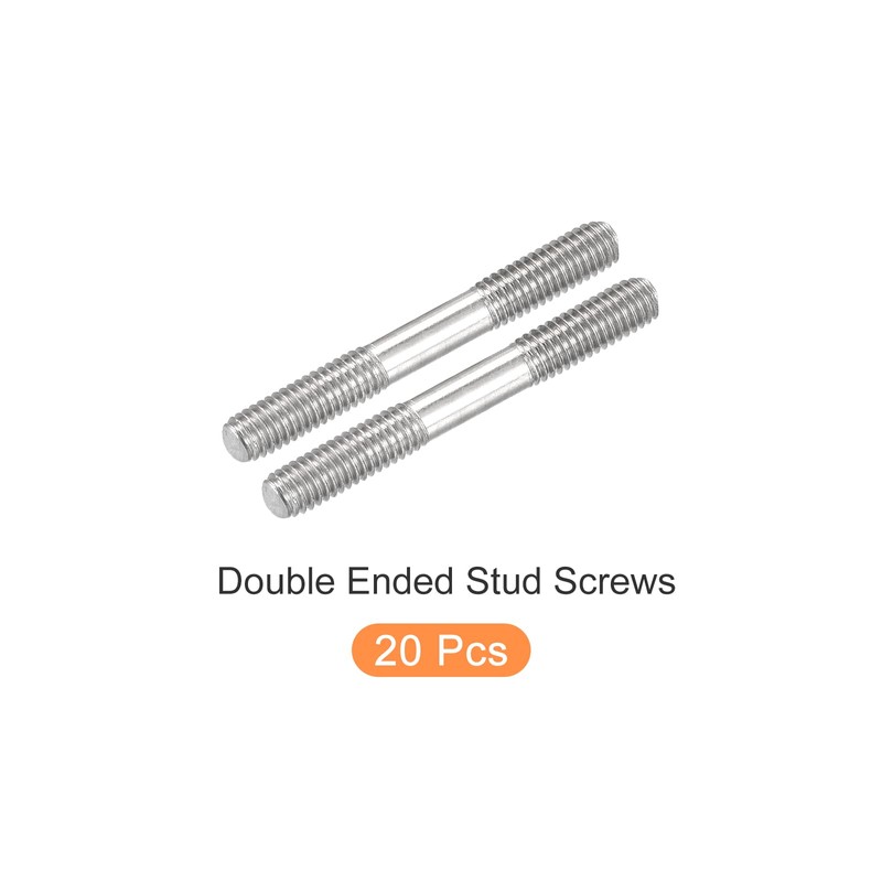 METALLIXITY 20 Pcs Double Sided Stud Screws (M3 Thread 25mm