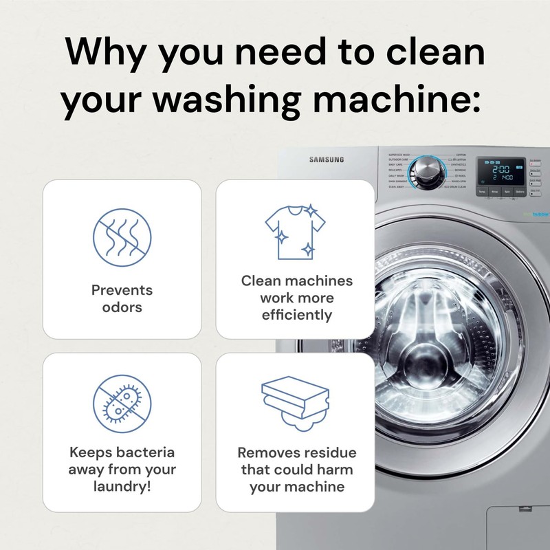 Grab Green Washing Machine Cleaner, 5 Count, Fragrance Free, Mineral