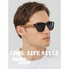 AMEXI Wooden Sunglasses / Sunglasses with Wooden Temples Made of