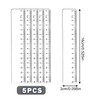 5 PCS Ruler 15mm,Clear Small Rulers for School 15cm,6 Inch