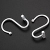 White Shower Curtain Hooks, Rust Proof Shower Curtain Rings for